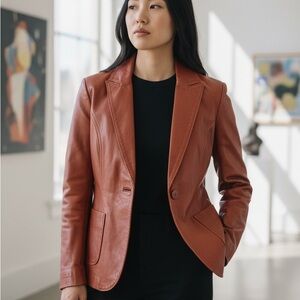 Rachel Zoe Women's Brown Leather Jacket